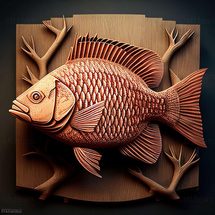 3D model Tilapia fish (STL)